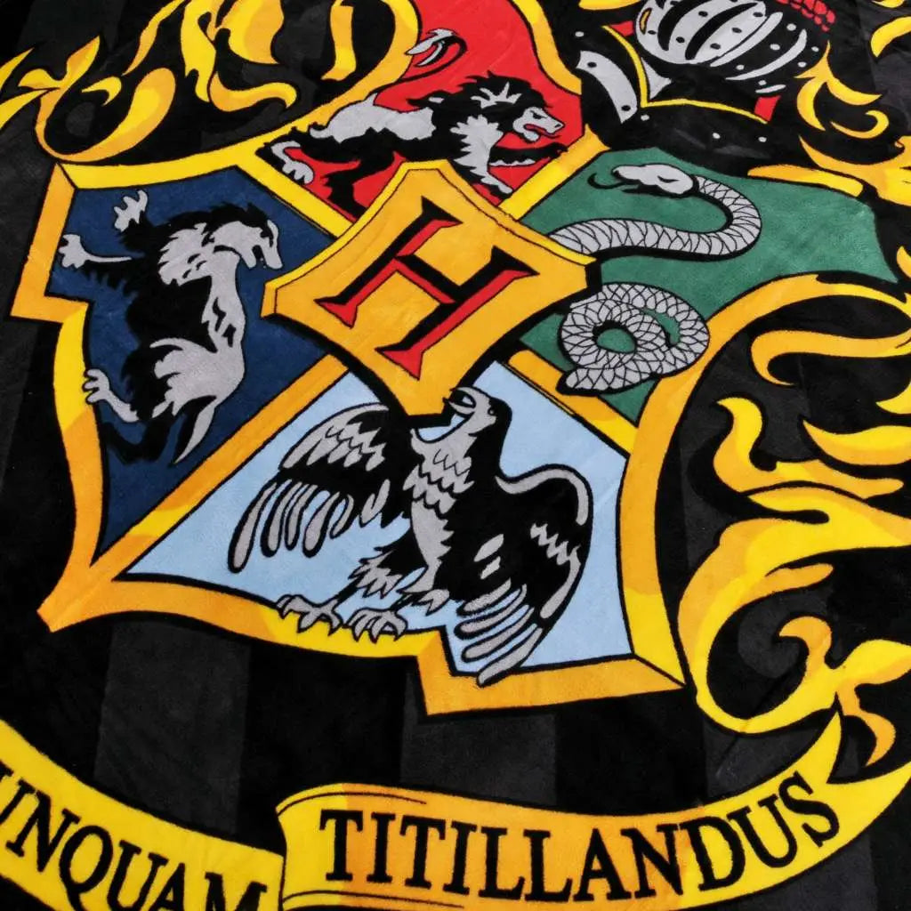 HARRY POTTER HOGWARTS CREST COZY BLANKET NERDY BY NATURE
