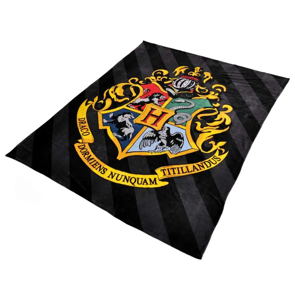 HARRY POTTER HOGWARTS CREST COZY BLANKET NERDY BY NATURE