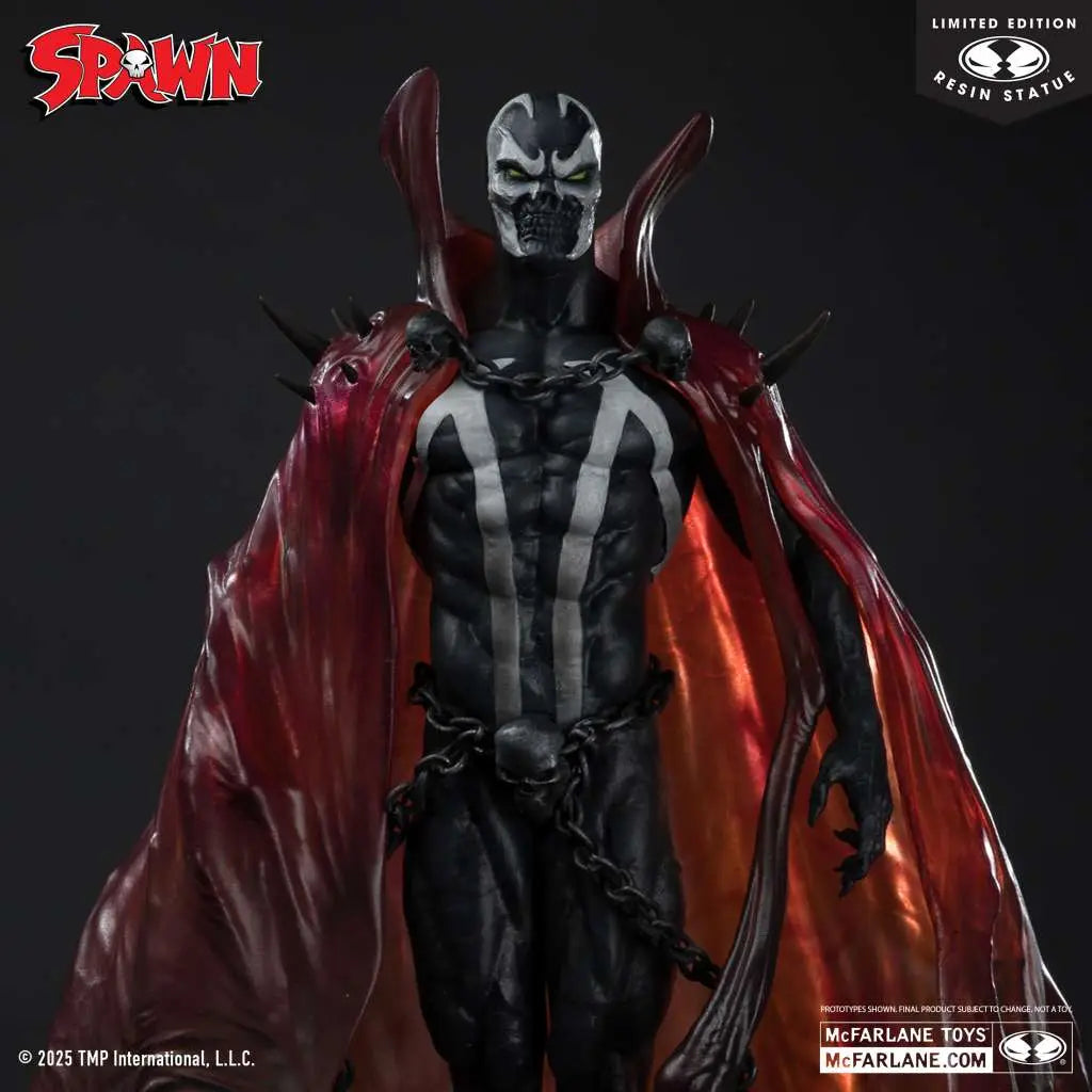 SPAWN BLACK WHITE & RED ALL OVER SPAWN BY PUPETEER LEE RESIN STATUE McFARLANE TOYS 25