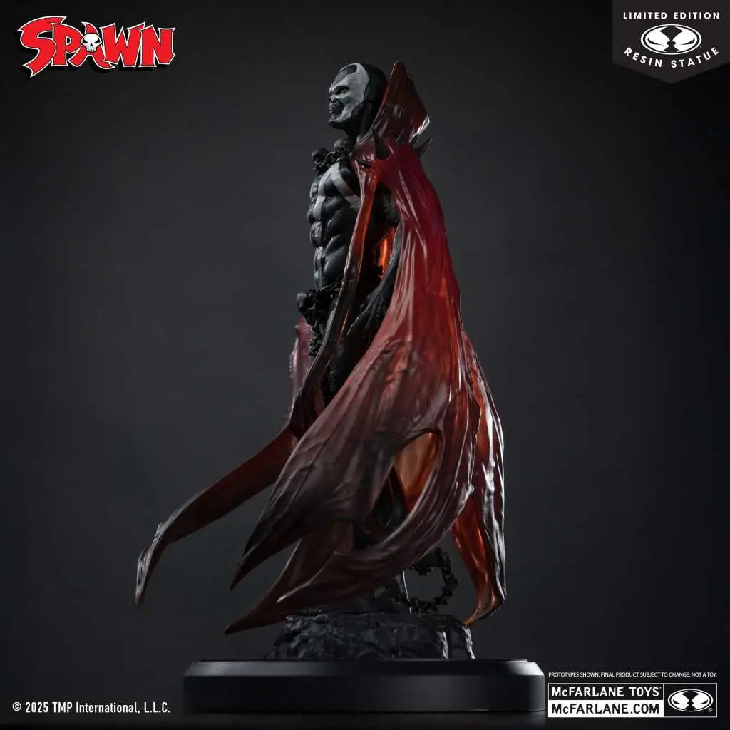 SPAWN BLACK WHITE & RED ALL OVER SPAWN BY PUPETEER LEE RESIN STATUE McFARLANE TOYS 25