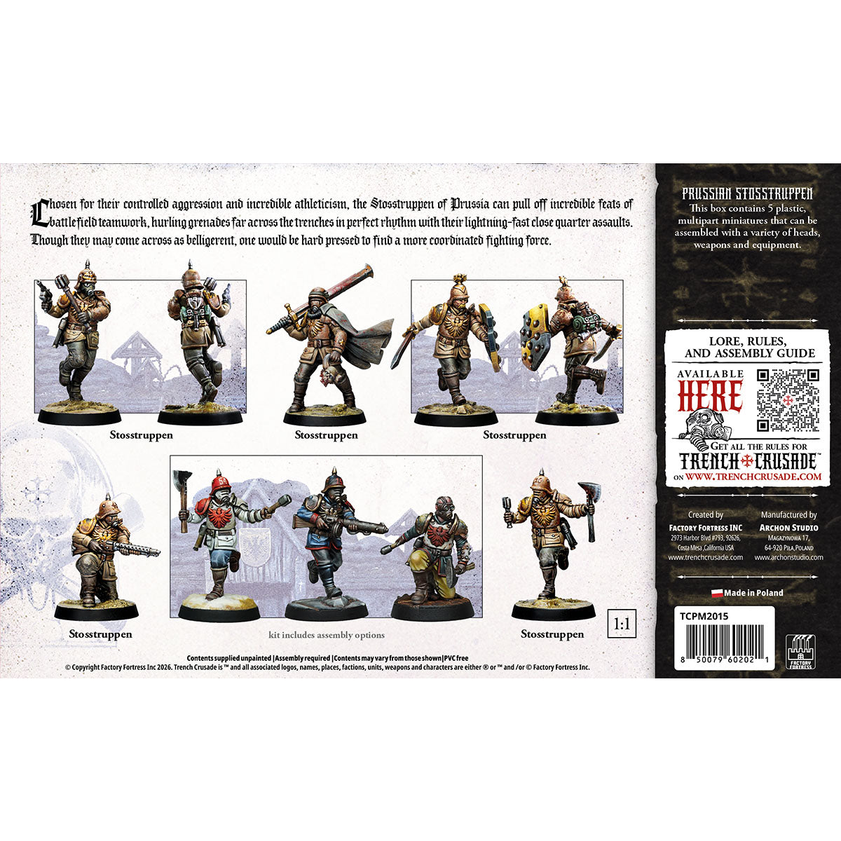 TRENCH CRUSADE PRUSSIAN STOSSTRUPPEN ARCHON GAMES