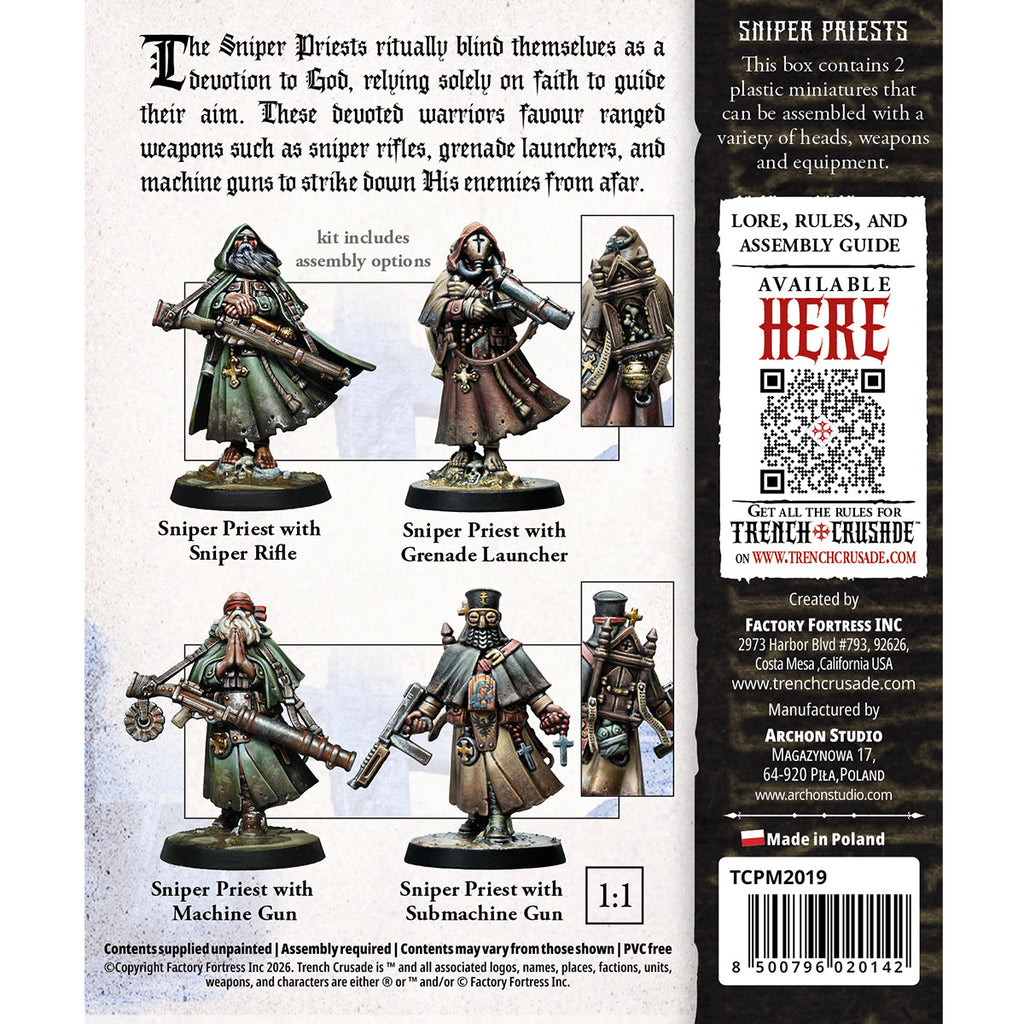 TRENCH CRUSADE SNIPER PRIESTS ARCHON GAMES