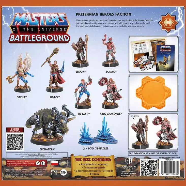 MOTU WAVE 10 PRETERNIAN HEROES FACTION ENGLISH ARCHON GAMES
