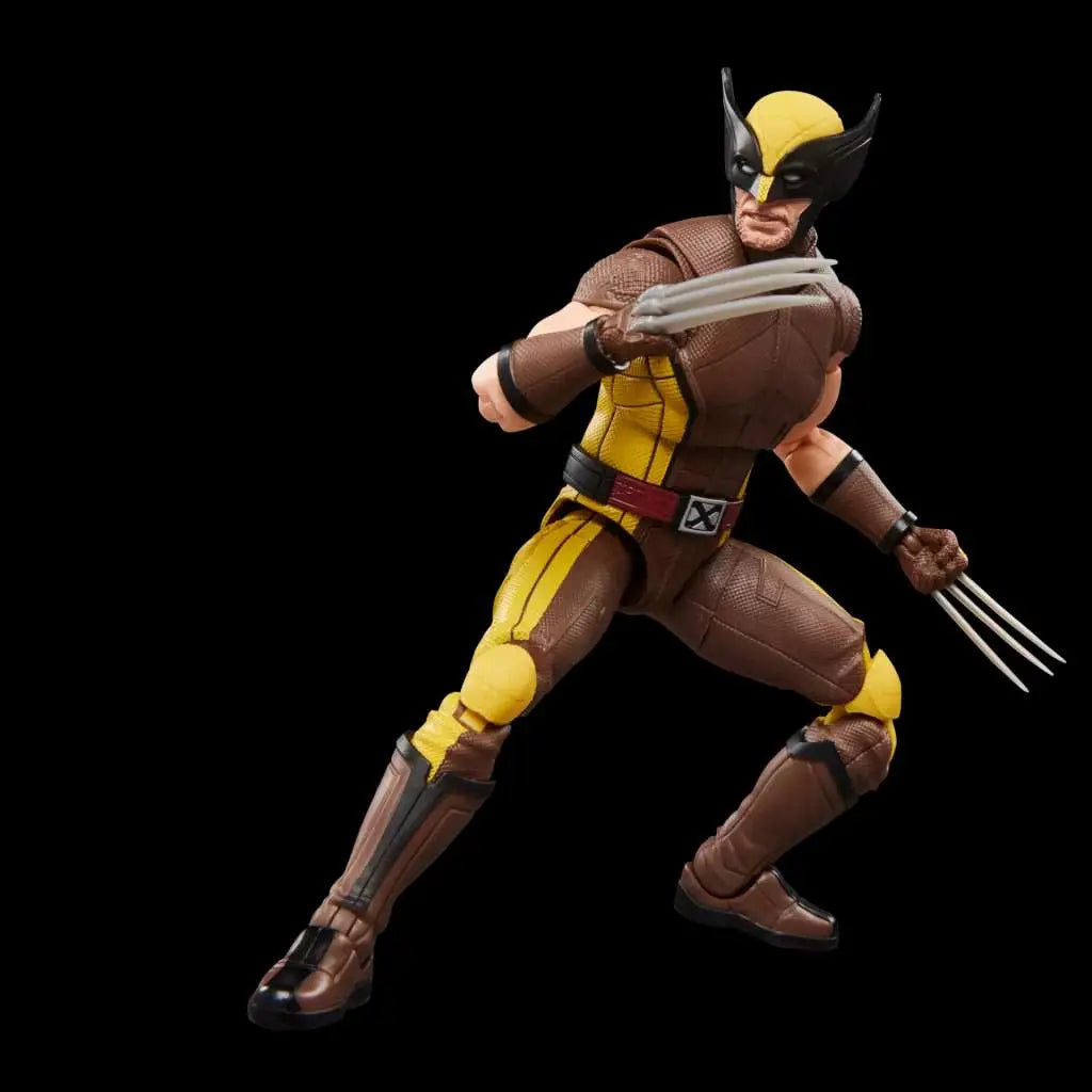 MARVEL LEGENDS DEADPOOL AND WOLVERINE WOLVERINE BROWN SUIT ACTION FIGURE HASBRO