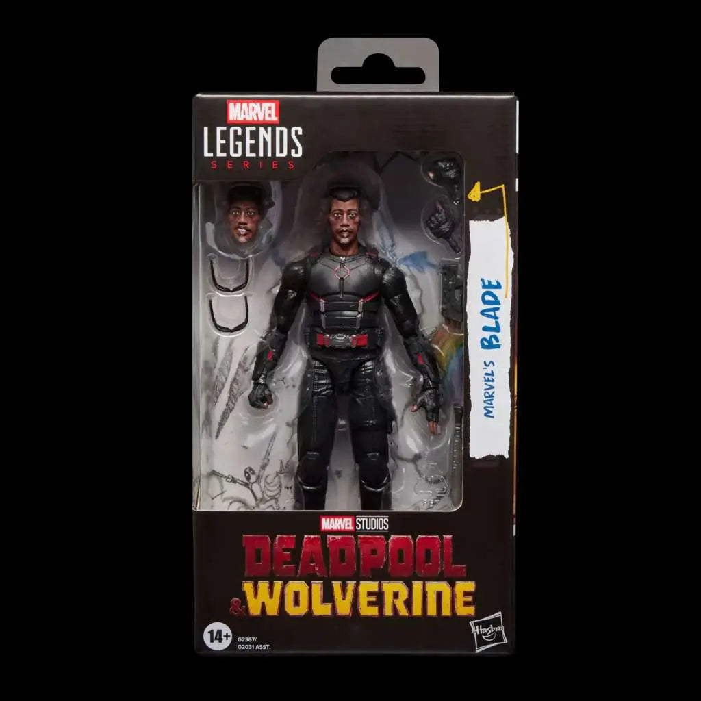 MARVEL LEGENDS DEADPOOL AND WOLVERINE BLADE ACTION FIGURE HASBRO