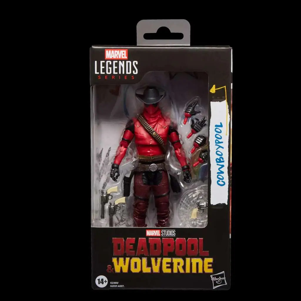 MARVEL LEGENDS DEADPOOL AND WOLVERINE COWBOYPOOL ACTION FIGURE HASBRO