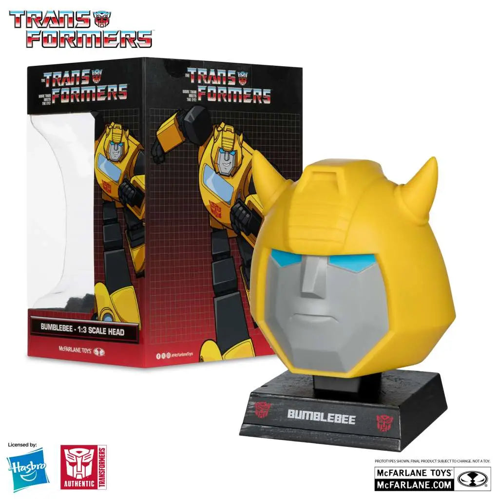 TRANSFORMERS 1:3 HEAD REPLICA BUMBLEBEE McFARLANE TOYS 25