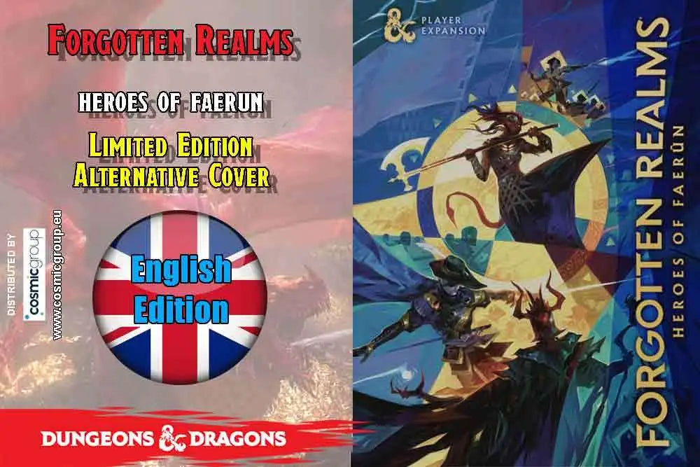 DUNGEONS & DRAGONS FORGOTTEN REALMS HEROES OF FAERUN ALTERNATIVE COVER WIZARDS OF THE COAST