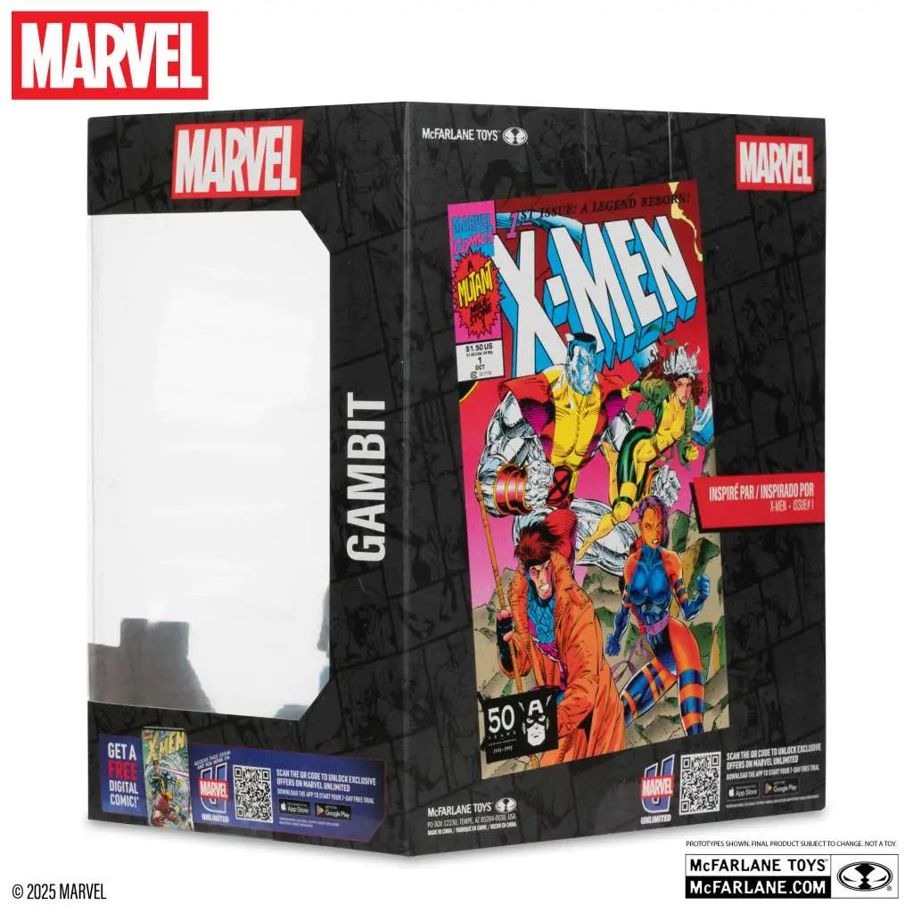MARVEL COLLECTION 1:10 WV6 GAMBIT (X-Men #1) FIGURE McFARLANE TOYS 25