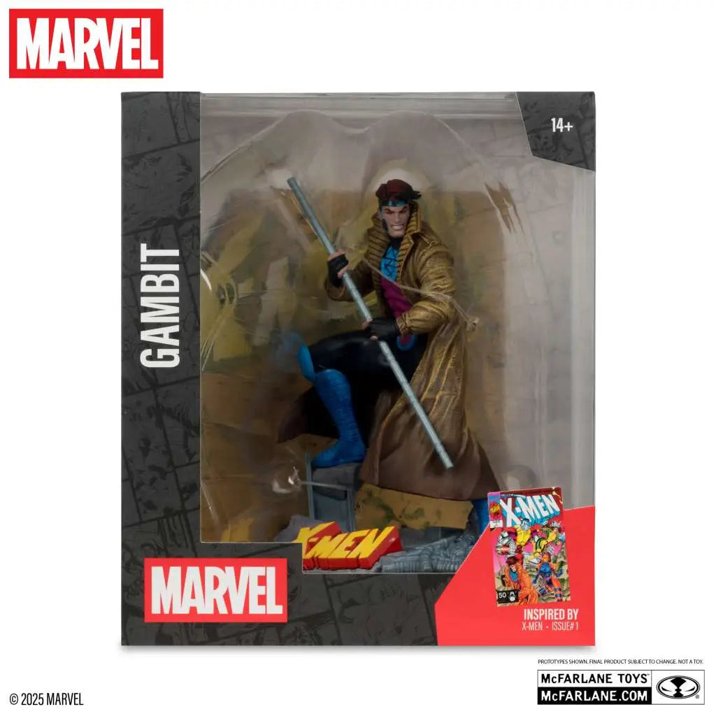 MARVEL COLLECTION 1:10 WV6 GAMBIT (X-Men #1) FIGURE McFARLANE TOYS 25