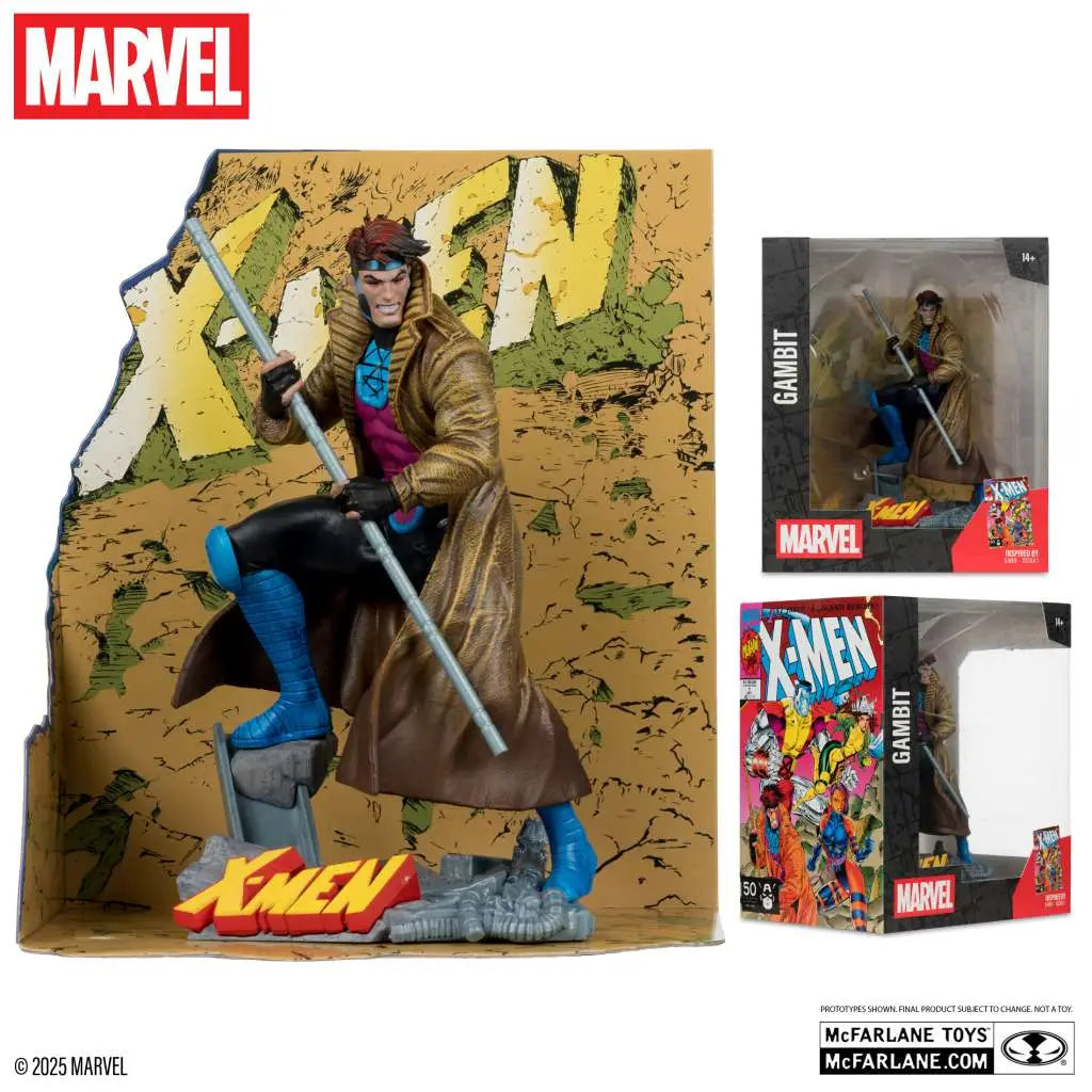 MARVEL COLLECTION 1:10 WV6 GAMBIT (X-Men #1) FIGURE McFARLANE TOYS 25