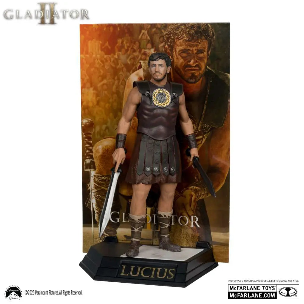 MOVIE MANIACS LUCIUS GLADIATOR 2 6" POSED FIGURE McFARLANE TOYS 25