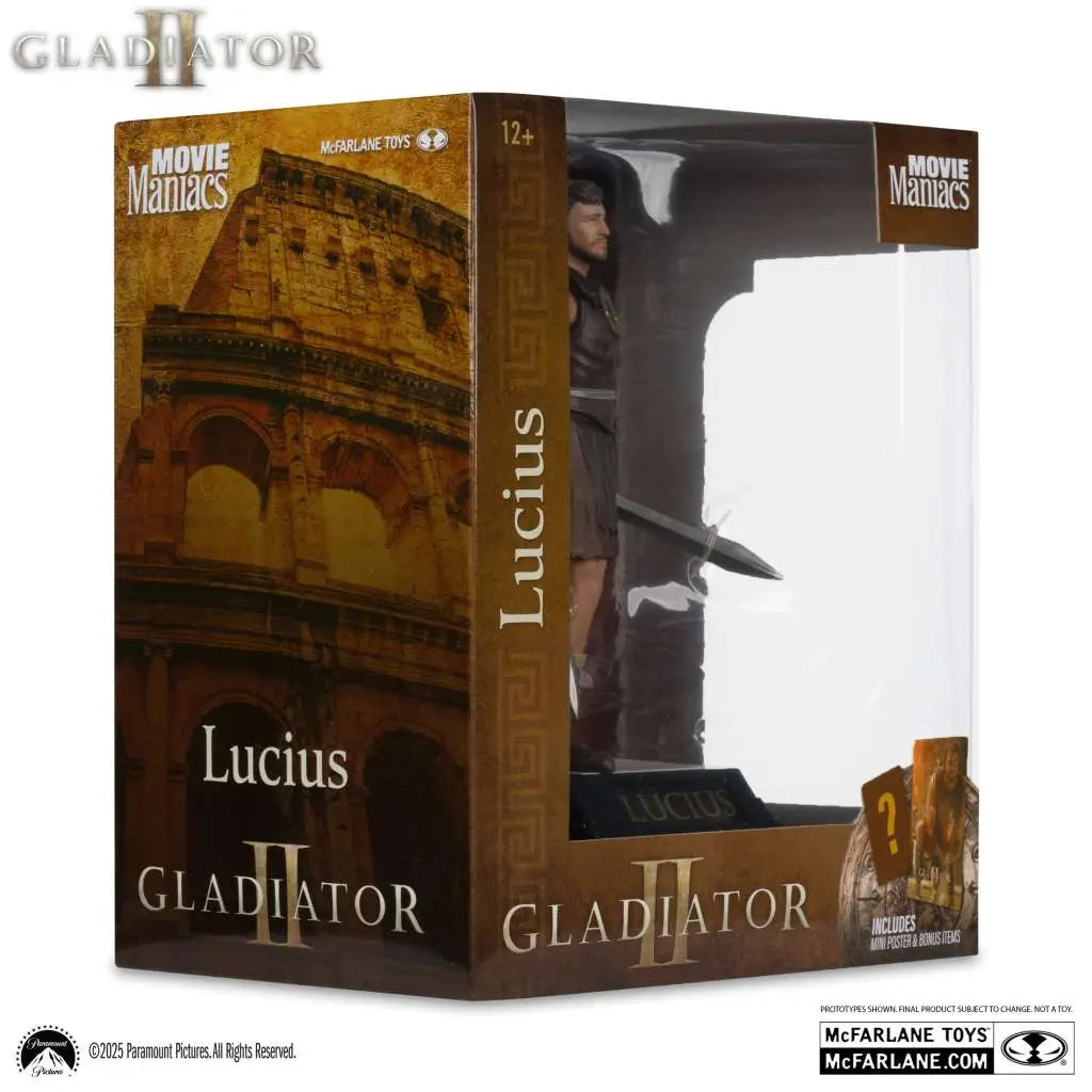 MOVIE MANIACS LUCIUS GLADIATOR 2 6" POSED FIGURE McFARLANE TOYS 25