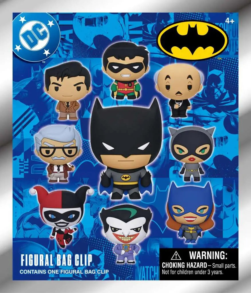 BATMAN ANIMATED BAG CLIP BLIND BOX DISPLAY (24) MONOGRAM