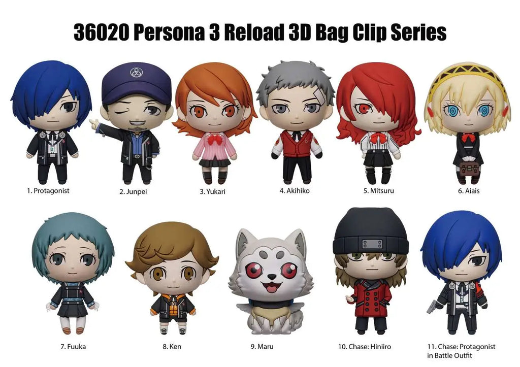PERSONA 3 RELOAD BAG CLIP BLIND BOX DISPLAY (24) MONOGRAM