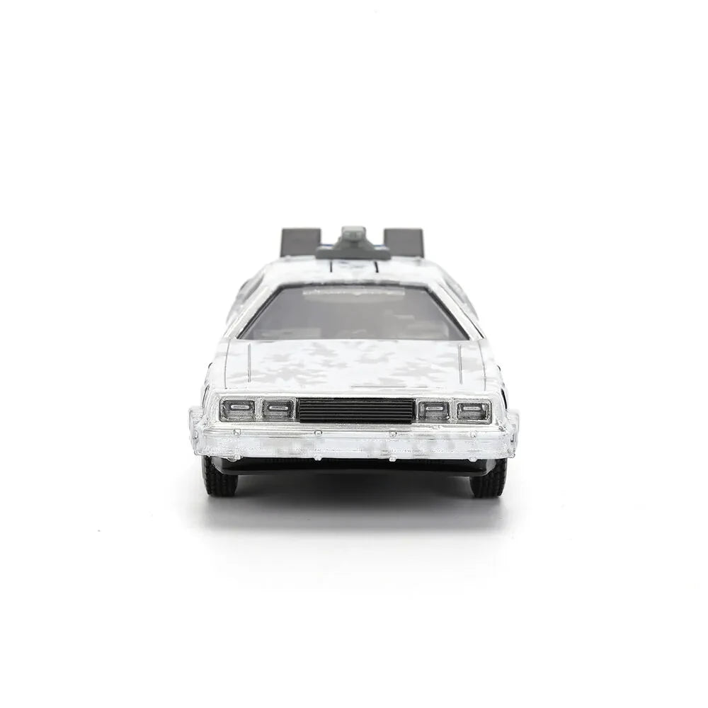 BACK TO THE FUTURE PART I 1982 DE LOREAN DMC 12 WITH FROST EFFECT 40TH ANNIVERSARY LIMITED EDITION 1 32 DIE CAST MODEL Jada Toys