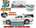 BACK TO THE FUTURE PART I 1982 DE LOREAN DMC 12 WITH FROST EFFECT 40TH ANNIVERSARY LIMITED EDITION 1 32 DIE CAST MODEL Jada Toys