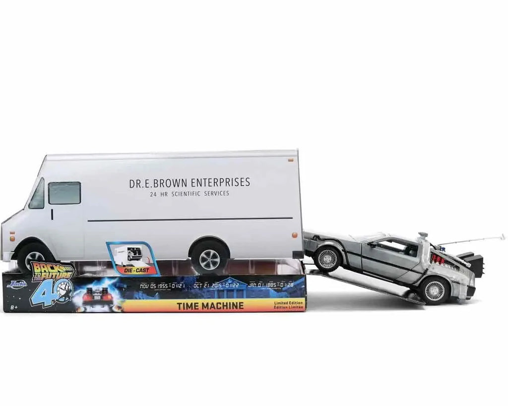 BACK TO THE FUTURE PART I 1982 DE LOREAN DMC 12 40TH ANNIVERSARY LIMITED EDITION 1 24 DIE CAST MODEL Jada Toys