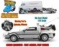 BACK TO THE FUTURE PART I 1982 DE LOREAN DMC 12 40TH ANNIVERSARY LIMITED EDITION 1 24 DIE CAST MODEL Jada Toys