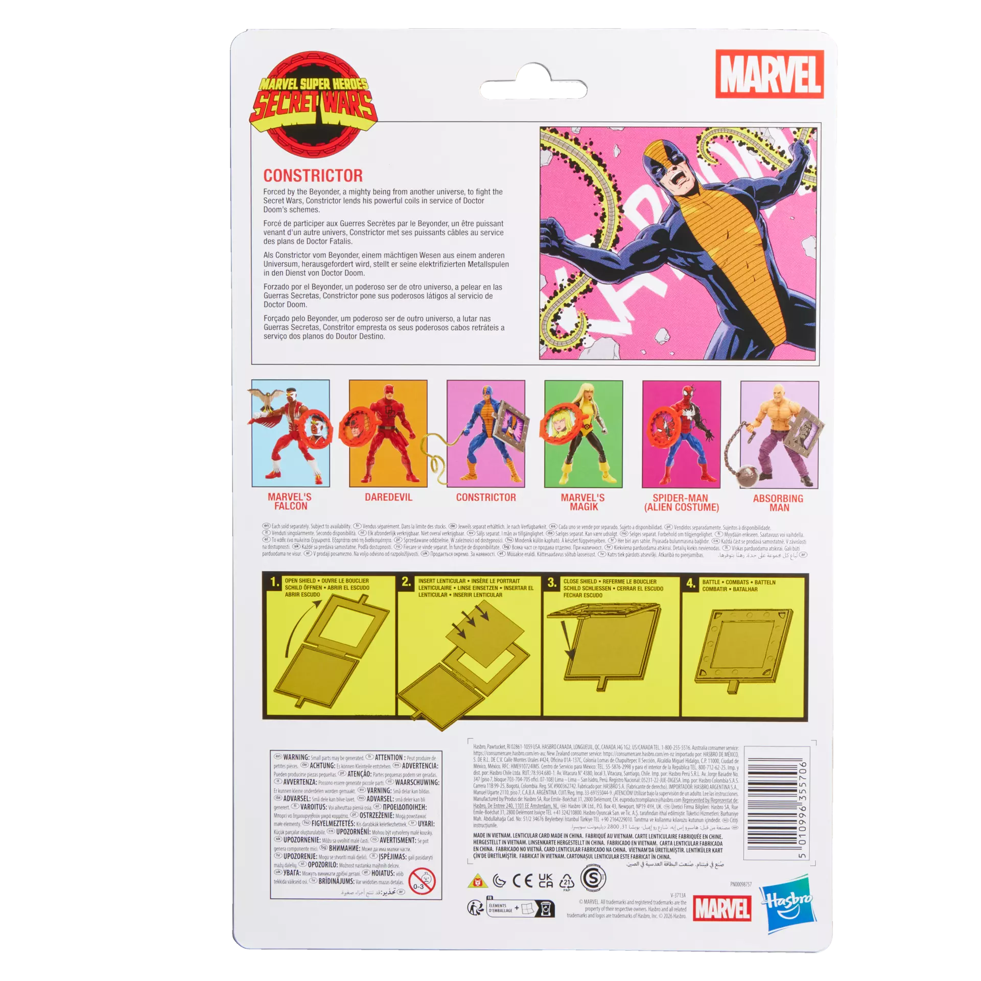 MARVEL LEGENDS SECRET WARS CONSTRICTOR ACTION FIGURE HASBRO