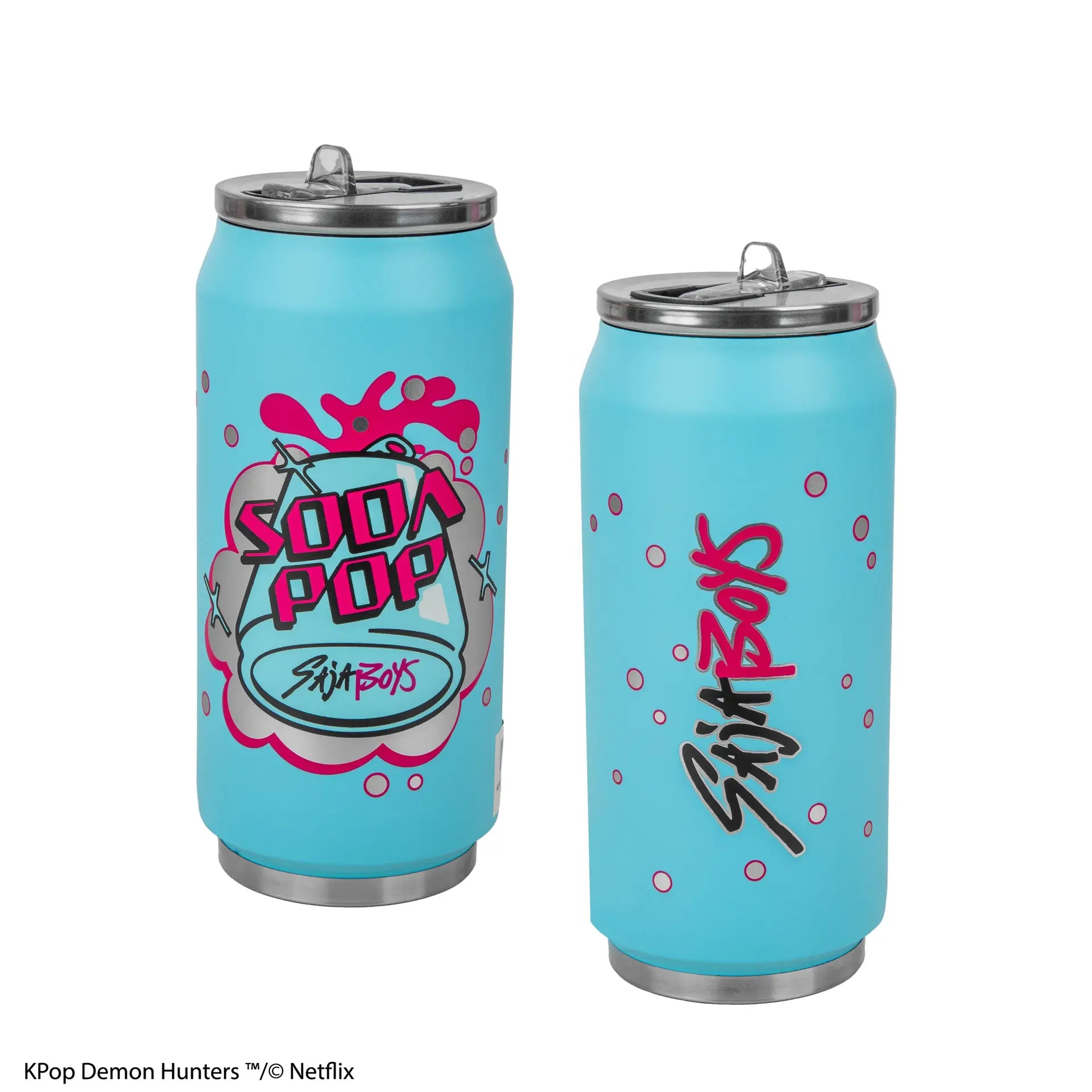 KPOP DEMON HUNTERS SAJA BOYS SODA POP CAN THERMAL MUG CINEREPLICAS