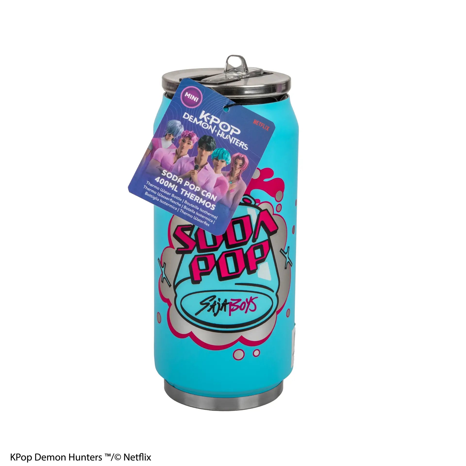 KPOP DEMON HUNTERS SAJA BOYS SODA POP CAN THERMAL MUG CINEREPLICAS