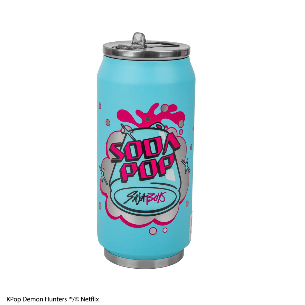 KPOP DEMON HUNTERS SAJA BOYS SODA POP CAN THERMAL MUG CINEREPLICAS