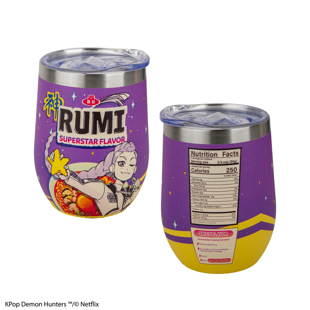 KPOP DEMON HUNTERS RUMI SUPERSTAR FLAVOR THERMAL TRAVEL MUG CINEREPLICAS