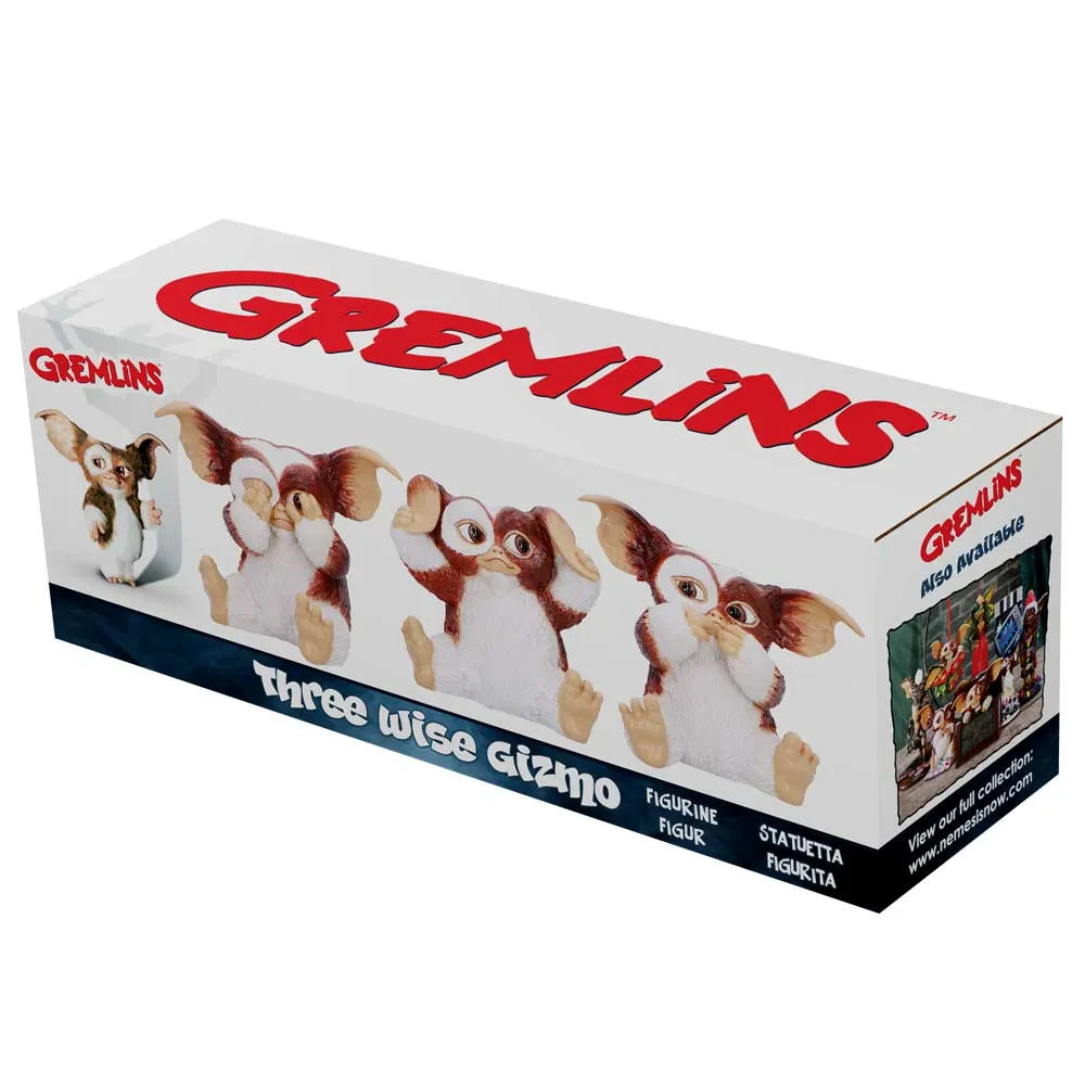 GREMLINNS THREE WISE GIZMO FIGURINE SET NEMESIS NOW