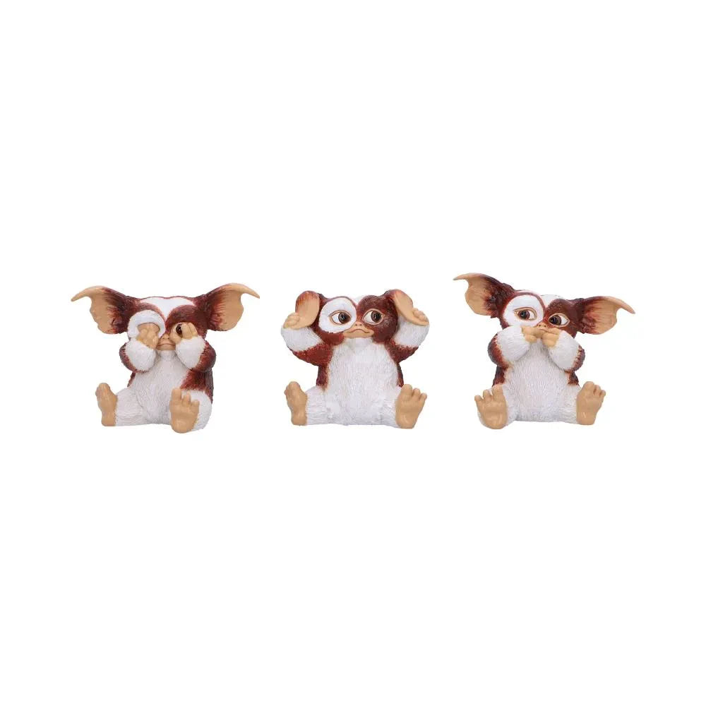 GREMLINNS THREE WISE GIZMO FIGURINE SET NEMESIS NOW