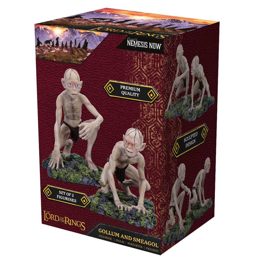 THE LORD OF THE RINGS GOLLUM AND SMEAGOL (SET 2X) NEMESIS NOW