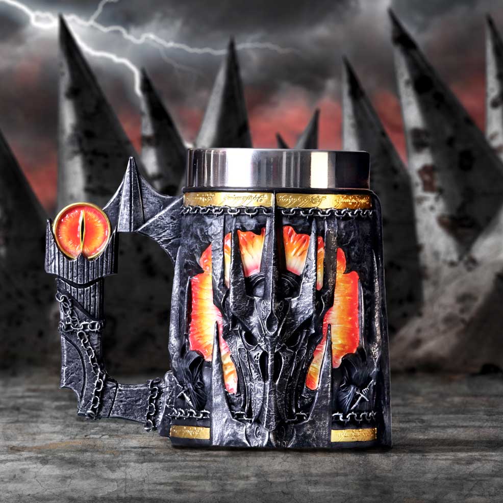 THE LORD OF THE RINGS SAURON TANKARD NEMESIS NOW
