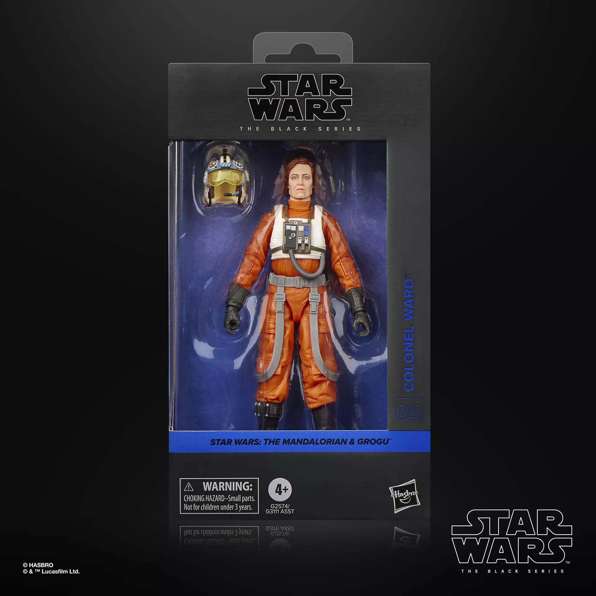STAR WARS BLACK SERIES THE MANDALORIAN AND GROGU COLONEL WARD ACTION FIGURE HASBRO