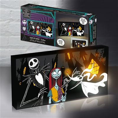 NIGHTMARE BEFORE CHRISTMAS HALLOWEEN NIGHT LIGHT UP CANVAS PYRAMID INTERNATIONAL