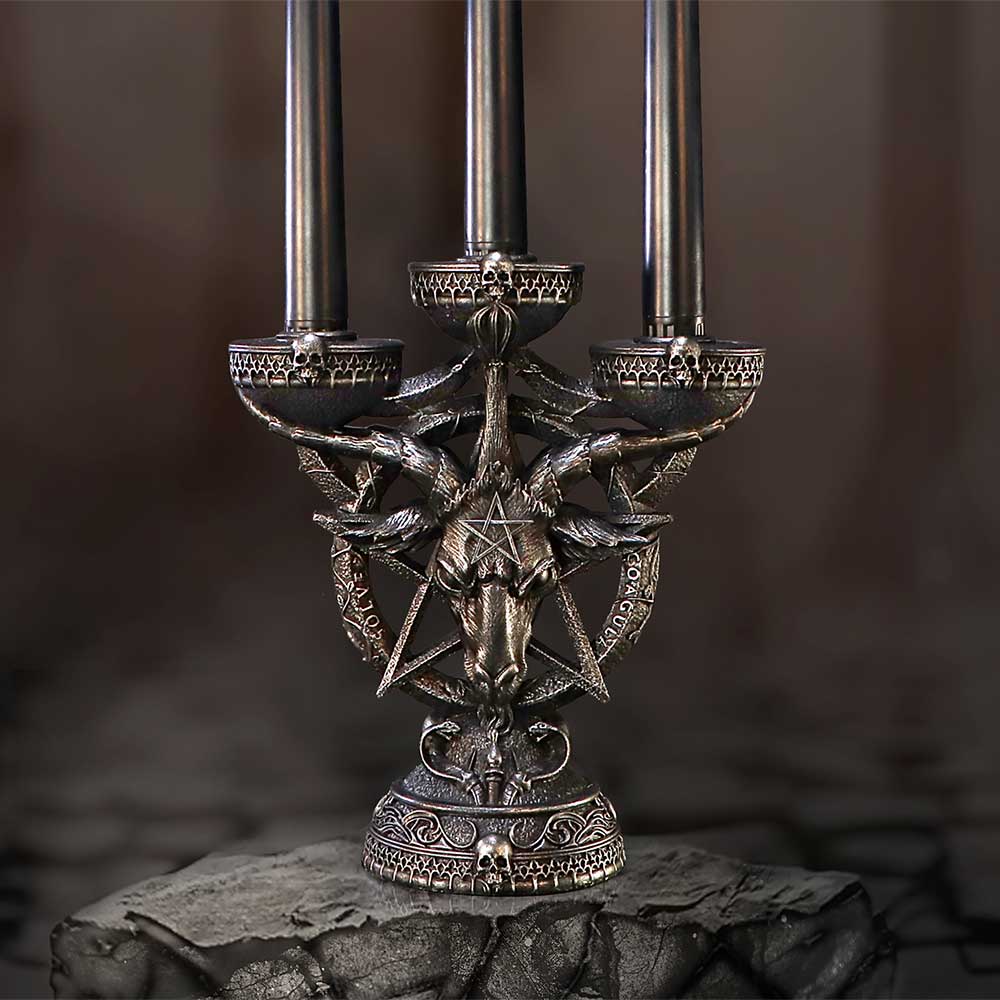 BAPHOMET RADIANCE LED CANDELABRA NEMESIS NOW