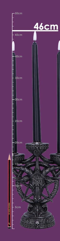 BAPHOMET RADIANCE LED CANDELABRA NEMESIS NOW