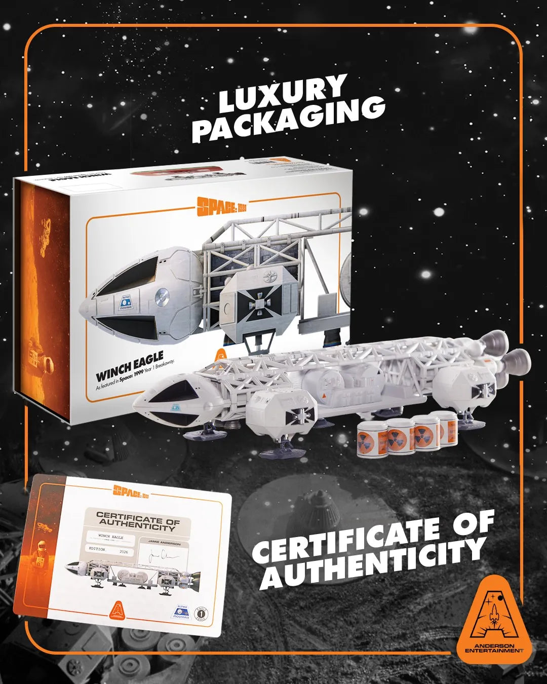 SPACE 1999 EAGLE WICH MODULE DIE-CAST LIMITED EDITION ANDERSON ENTERTAINMENT LIMITED