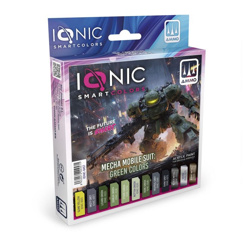 IONIC MECHA MS GREEN COLORS SET AMMO BY MIG JIMENEZ