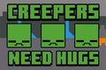 MINECRAFT CREEPERS NEED HUGS COIR DOORMAT PYRAMID INTERNATIONAL