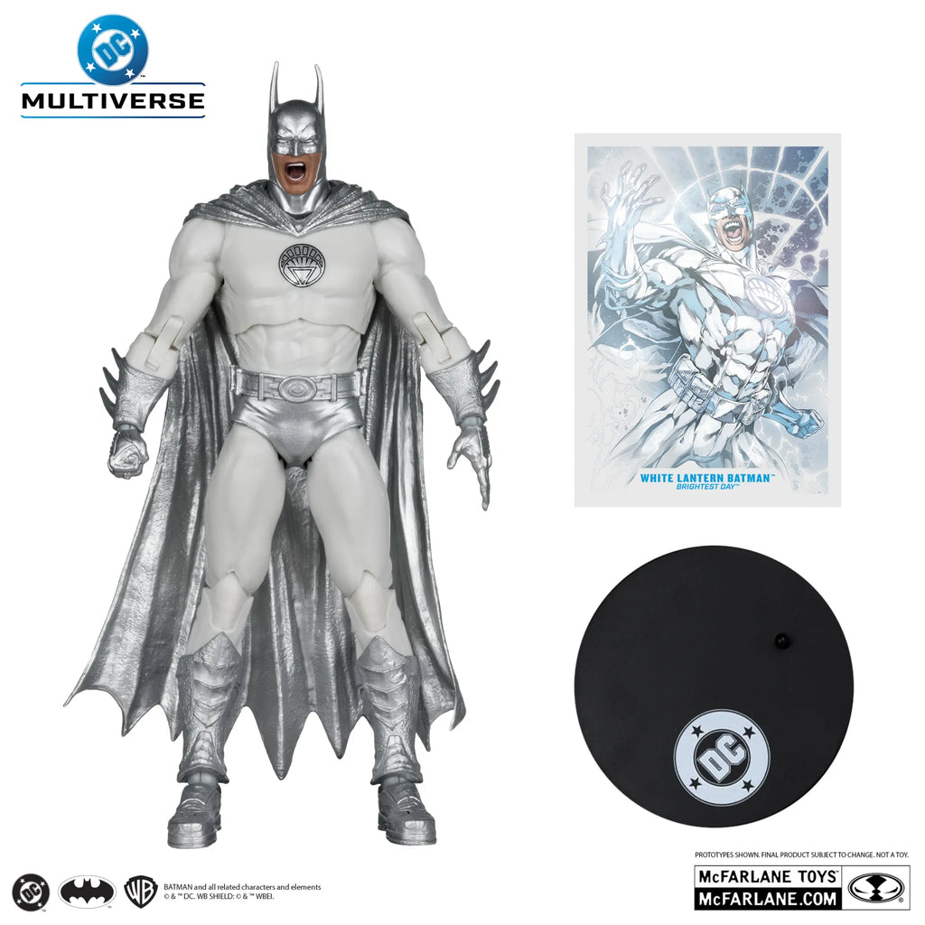 DC BATMAN 7INCH WHITE LANTERN BATMAN BRIGHTEST DAY ACTION FIGURE McFARLANE TOYS 25