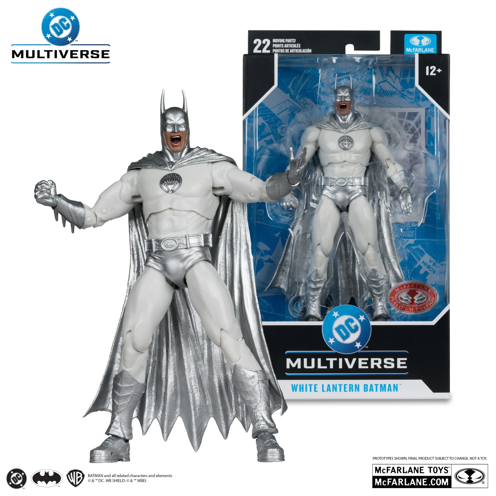 DC BATMAN 7INCH WHITE LANTERN BATMAN BRIGHTEST DAY ACTION FIGURE McFARLANE TOYS 25