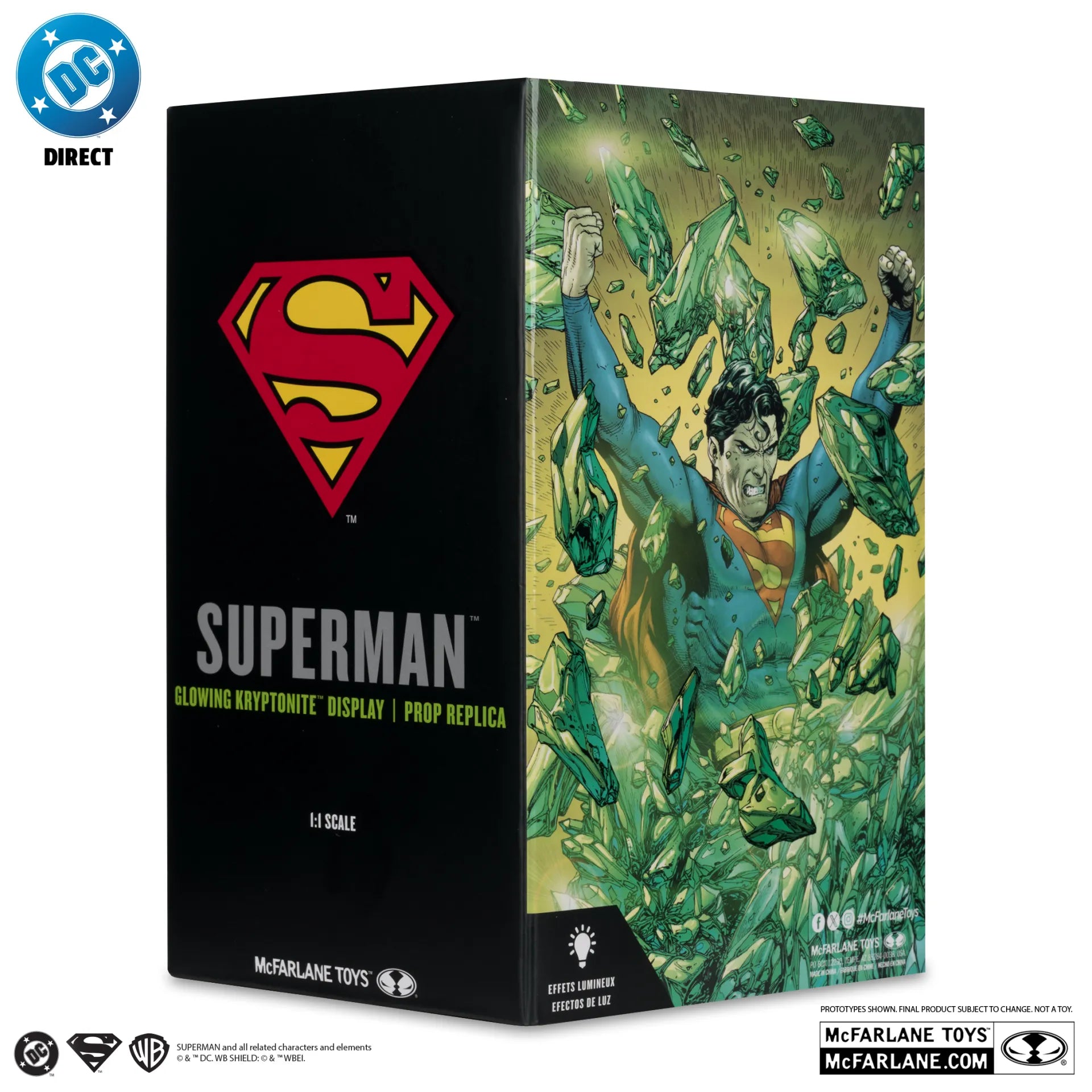 DC DIRECT SUPERMAN KRYPTONITE DISPLAY 1:1 SCALE PROP REPLICA McFARLANE TOYS 25