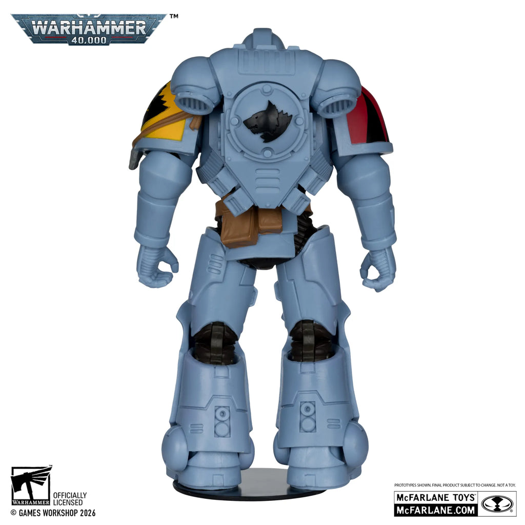 WARHAMMER 40000 7INCH WV12 SPACE WOLVES GREY HUNTER ACTION FIGURE McFARLANE TOYS 25