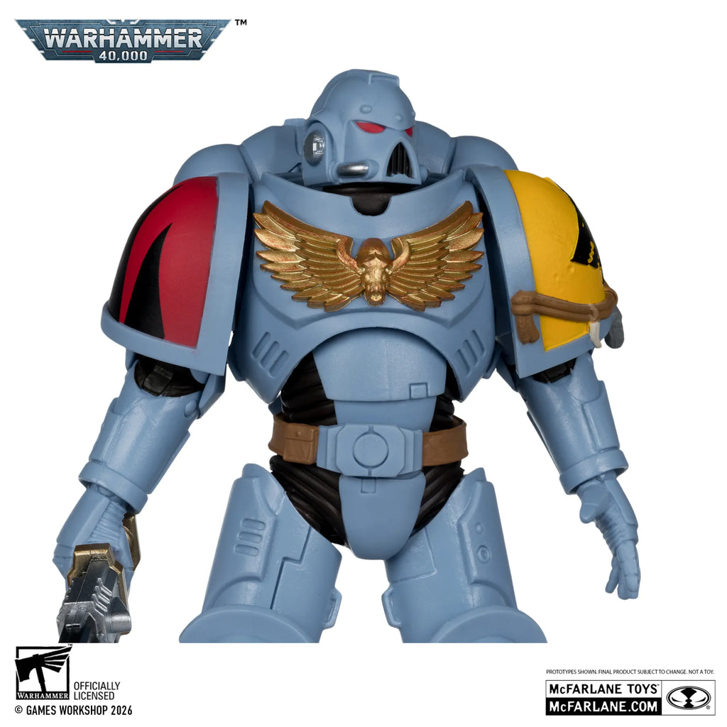 WARHAMMER 40000 7INCH WV12 SPACE WOLVES GREY HUNTER ACTION FIGURE McFARLANE TOYS 25