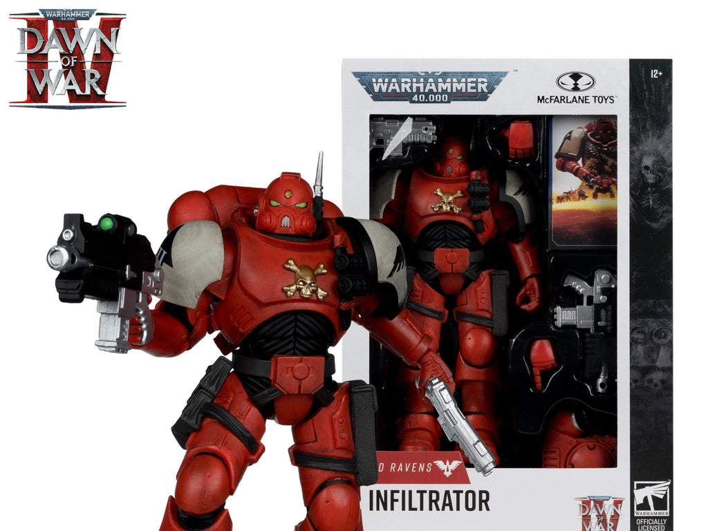 WARHAMMER 40000 7INCH WV12 BLOOD RAVENS SERGEANT INFILTRATOR (DAWN OF WAR 4) ACTION FIGURE McFARLANE TOYS 25