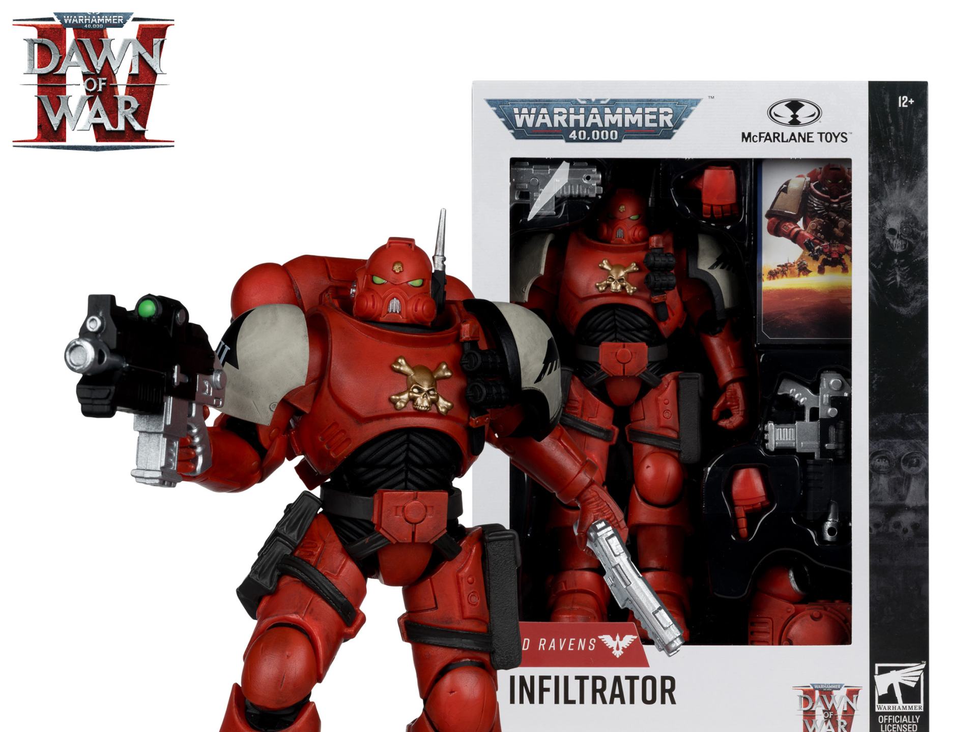 WARHAMMER 40000 7INCH WV12 BLOOD RAVENS SERGEANT INFILTRATOR (DAWN OF WAR 4) ACTION FIGURE McFARLANE TOYS 25