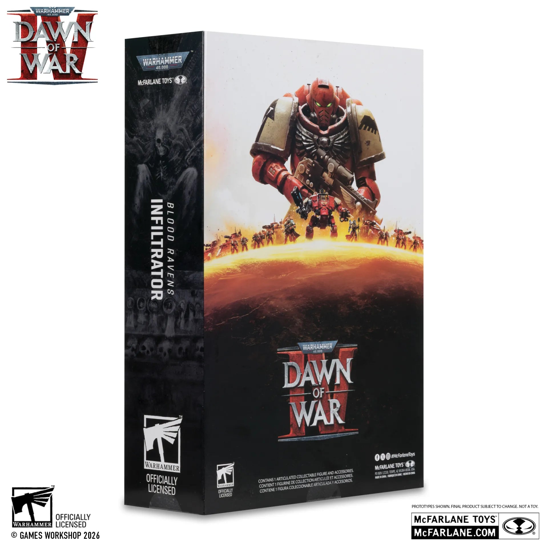 WARHAMMER 40000 7INCH WV12 BLOOD RAVENS SERGEANT INFILTRATOR (DAWN OF WAR 4) ACTION FIGURE McFARLANE TOYS 25