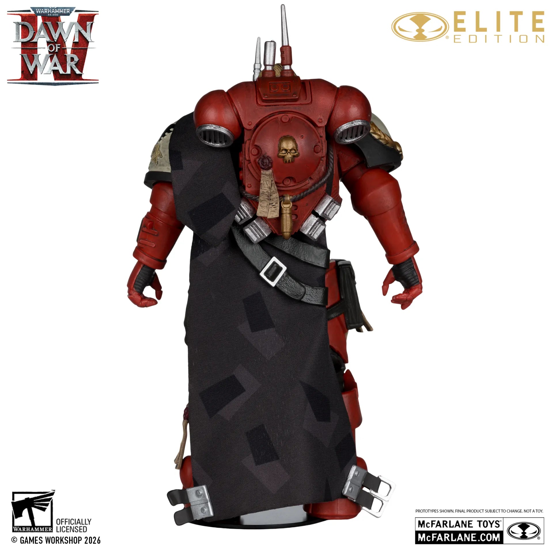 MCFARLANE ELITE 7INCH WARHAMMER 4000 DAWN OF WAR 4 CAPTAIN CYRUS IN PHOBOS ARMOR ACTION FIGURE McFARLANE TOYS 25