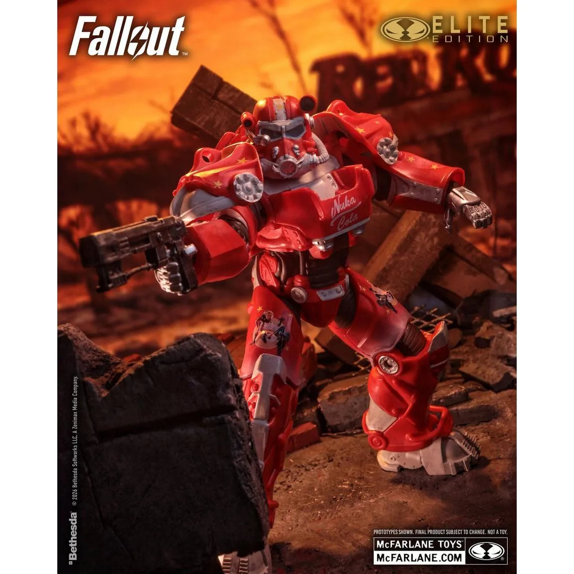 MCFARLANE ELITE 7IN FALLOUT 76 NUKA COLA T-60 GOLD LABEL ACTION FIGURE McFARLANE TOYS 25