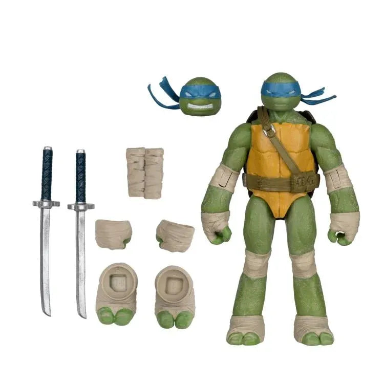 TEENAGE MUTANT NINJA TURLES 5IN FIGURE WITH COMIC WV1 LEONARDO McFARLANE TOYS 25